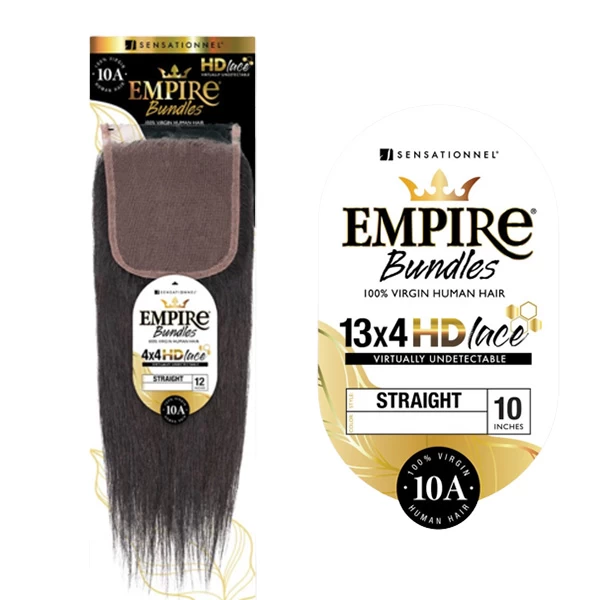 Sensationnel EMPIRE BUNDLES 4×4 HD CLOSURE STRAIGHT 12" 1 Sensationnel EMPIRE BUNDLES 4×4 HD CLOSURE STRAIGHT 12"