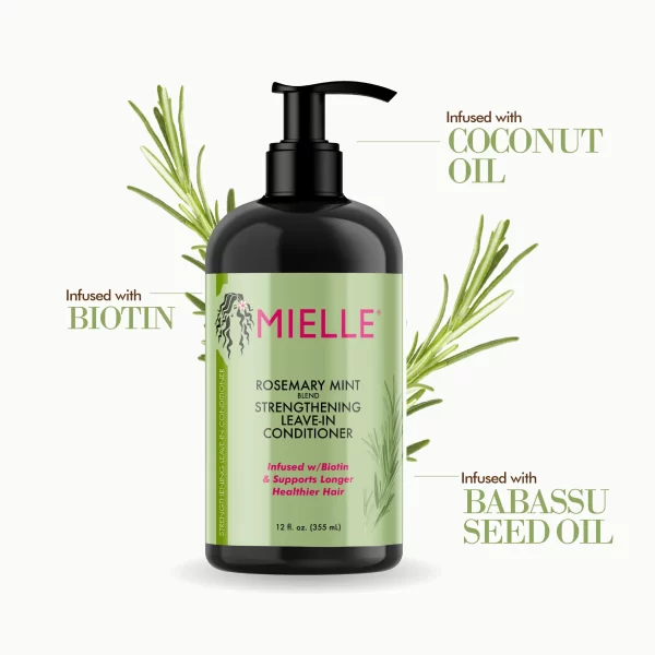 Mielle Organics Rosemary Mint Strengthening Leave-In Conditioner 2 Mielle Organics Rosemary Mint Strengthening Leave-In Conditioner - Image 2