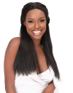 JANET COLLECTION NATURAL ME LACE BRAID LULU WIG