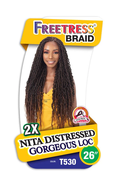 Shake-N-Go Freetress Braid - 2X NITA DISTRESSED GORGEOUS LOC 26" 4 Shake-N-Go Freetress Braid - 2X NITA DISTRESSED GORGEOUS LOC 26" - Image 4