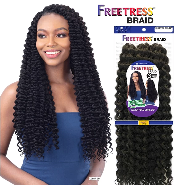 SHAKE-N-GO FREETRESS BRAID - 3X JOYFULL CURL 20" 1 SHAKE-N-GO FREETRESS BRAID - 3X JOYFULL CURL 20"