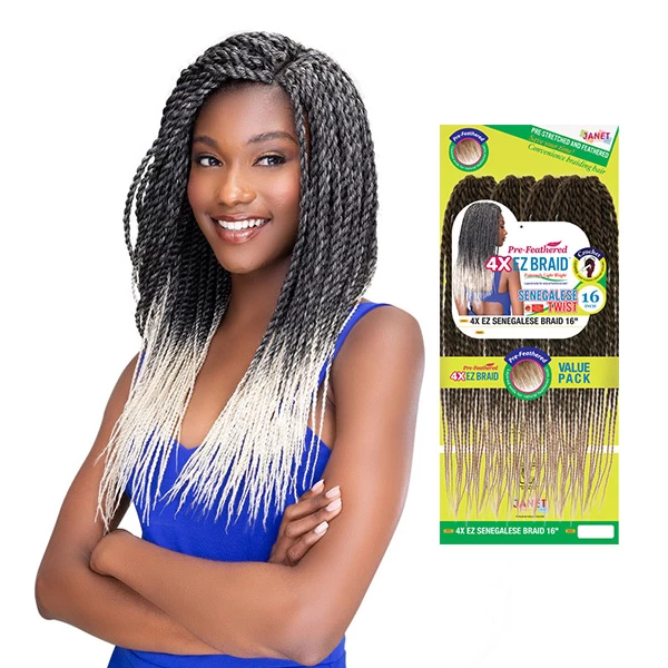 Janet Collection 4X EZ SENEGALESE BRAID 12" 1 Janet Collection 4X EZ SENEGALESE BRAID 12"