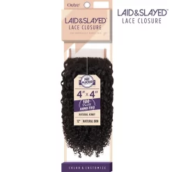 Outre LAID & SLAYED 4″X4″ LACE CLOSURE – NATURAL KINKY