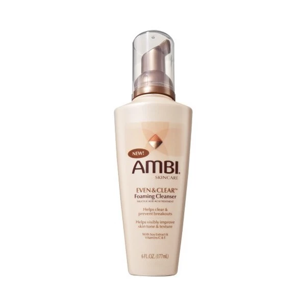 AMBI Even & Clear Foaming Cleanser 6oz 1 AMBI Even & Clear Foaming Cleanser 6oz