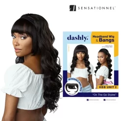 SENSATIONNEL DASHLY HEADBAND WIG & BANGS 002