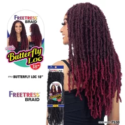 SHAKE-N-GO FREETRESS BUTTERFLY LOC 18"
