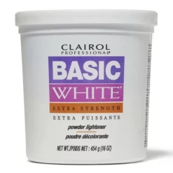 CLAIROL PRO BASIC WHITE POWDER LIGHTENER - EXTRA STRENGTH 16oz