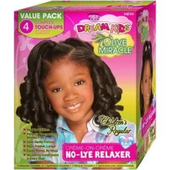 AFRICAN PRIDE Dream Kid Relaxer Kit-4 Touch Up [Regular]