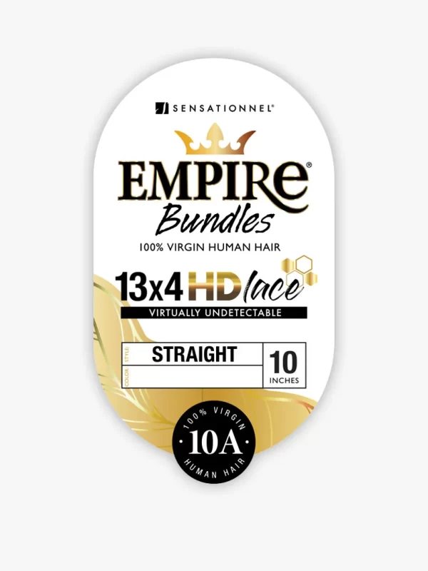 Sensationnel EMPIRE BUNDLES 4×4 HD CLOSURE STRAIGHT 12" 4 Sensationnel EMPIRE BUNDLES 4×4 HD CLOSURE STRAIGHT 12" - Image 4