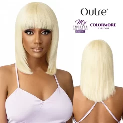 OUTRE MYTRESSES MYTRESSES PURPLE LABEL FULL WIG-COLORMORE - HH-BLONDE BOB 14″