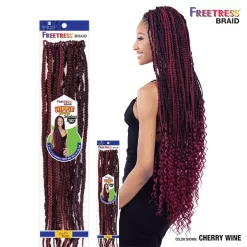 SHAKE-N-GO FREETRESS HIPPIE BRAID 30"