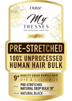 Outre BULK MYTRESSES GOLD LABEL BRAIDS PRE-STRETCHED NATURAL DEEP BULK 18" -Cheap Wig Shop HT MTG Pre Stretched Human Hair Bulk Natural Deep Bulk 18 1 600x836 1