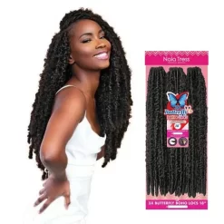 JANET COLLECTION NALA TRESS 3X BUTTERFLY BOHO LOCS 18"