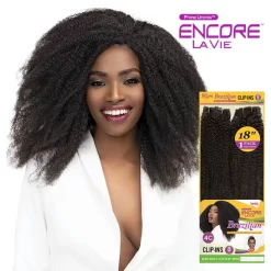 JANET COLLECTION ENCORE LA VIE AFRO KINKY CLIP IN 8PCS 18"