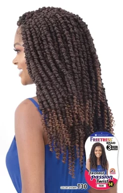 Shake-N-Go Freetress Braid - 3X LARGE PASSION TWIST 14" -Cheap Wig Shop KEP14 01pkg