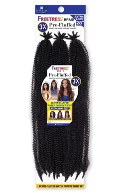 SHAKE-N-GO FREETRESS 3X PRE-FLUFFED WATER POPPIN' TWIST 28" -Cheap Wig Shop KFQ28