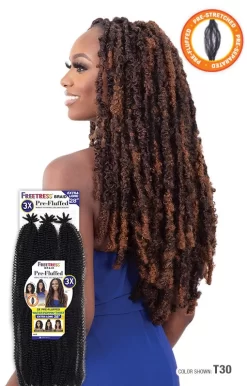SHAKE-N-GO FREETRESS 3X PRE-FLUFFED WATER POPPIN' TWIST 28" -Cheap Wig Shop KFQ28 01