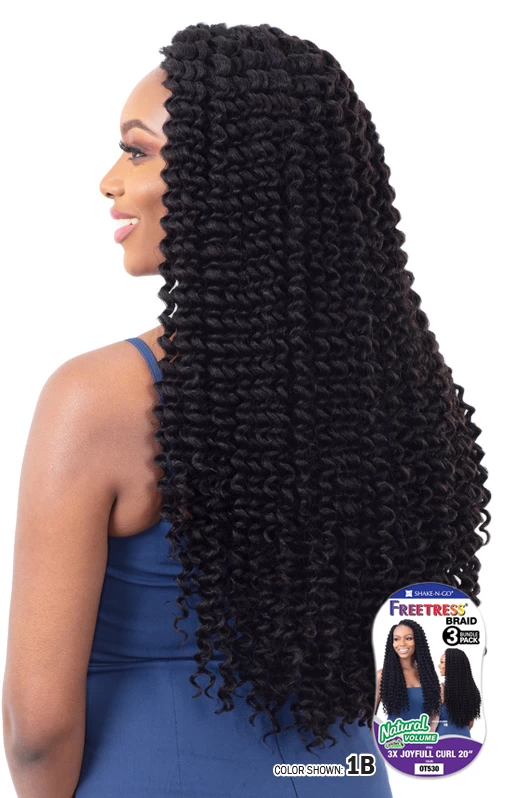 SHAKE-N-GO FREETRESS BRAID - 3X JOYFULL CURL 20" 3 SHAKE-N-GO FREETRESS BRAID - 3X JOYFULL CURL 20" - Image 3