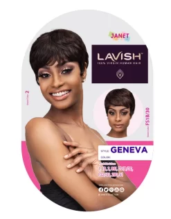 JANET COLLECTION LAVISH HUMAN HAIR GENEVA WIG -Cheap Wig Shop LAVISH HH GENEVA WIG PACKAGE