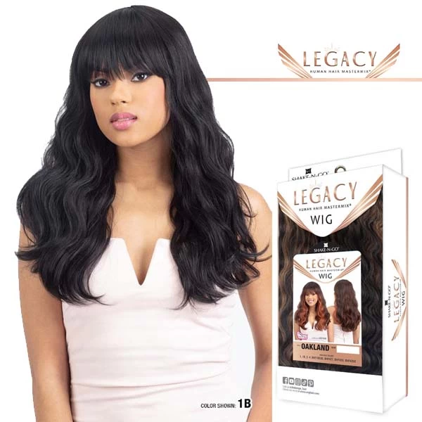 Shake-N-Go Legacy Human Hair Blend Lace Front Wig - Oakland 1 Shake-N-Go Legacy Human Hair Blend Lace Front Wig - Oakland