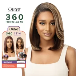 OUTRE 100% HUMAN HAIR BLEND 360 FRONTAL LACE WIG - NORVINA