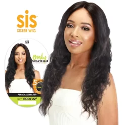 Zury Sis 100% Human Hair LACE WIG - ONLY BODY 22″