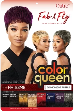 OUTRE FAB & FLY GRAY COLOR QUEEN FULL WIG- HH-ESME -Cheap Wig Shop PKG QHFCQESM Color Queen Esme HT 1
