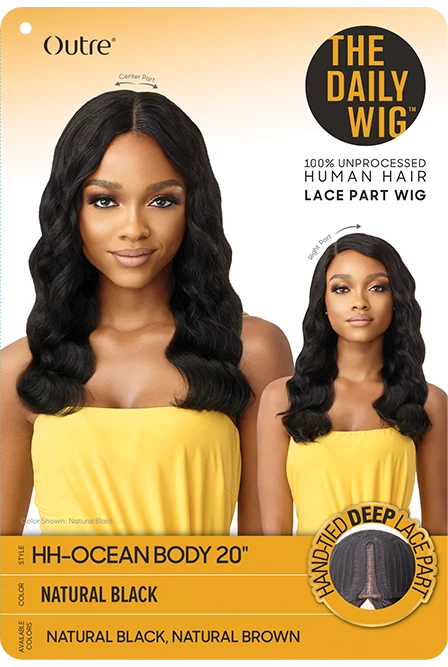 OUTRE THE DAILY 100% HUMAN HAIR LACE WIG - OCEAN BODY 20″ 6 OUTRE THE DAILY 100% HUMAN HAIR LACE WIG - OCEAN BODY 20″ - Image 6