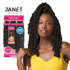 JANET COLLECTION NALA TRESS 3X BUTTERFLY FAUX LOCS (10"12"14") 3PCS