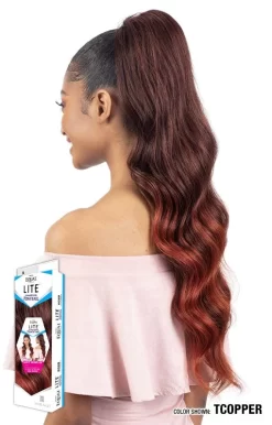 SHAKE-N-GO ORGANIQUE LITE PONYTAIL - LUXY WAVE 28" -Cheap Wig Shop PYLUX 01