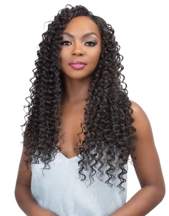 JANET COLLECTION ILLUSION CLIP 7PCS DEEP WAVE 18" -Cheap Wig Shop REMY ILLUSION CLIP 7PCS DEEP WAVE 18INCH 1