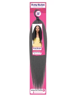 Janet Collection REMY ILLUSION NATURAL KINKY STRAIGHT 20" -Cheap Wig Shop REMY ILLUSION NATURAL KINKY STRAIGHT 20INCH PACKAGE