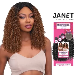 Janet Collection REMY ILLUSION WATER WAVE 3PCS + 4X4 FREE PART