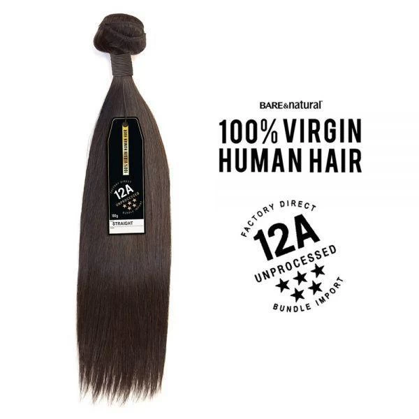 SENSATIONNEL BARE & NATURAL UNPROCESSED 100% VIRGIN HUMAN HAIR Straight 12A 10"-22" 1 SENSATIONNEL BARE & NATURAL UNPROCESSED 100% VIRGIN HUMAN HAIR Straight 12A 10"-22"