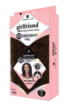SHAKE-N-GO GIRLFRIEND 100% VIRGIN HUMAN HAIR HD LACE FRONT WIG - DEEP WAVER 16" -Cheap Wig Shop SHAKE N GO GIRLFRIEND 100 VIRGIN HUMAN HAIR HD LACE FRONT WIG DEEP WAVER 16 3