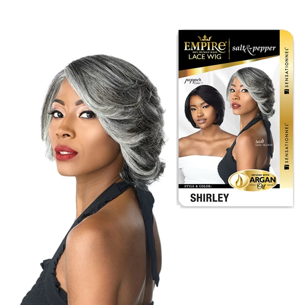 SENSATIONNEL HUMAN HAIR EMPIRE LACE FRONT WIG - SHIRLEY 1 SENSATIONNEL HUMAN HAIR EMPIRE LACE FRONT WIG - SHIRLEY