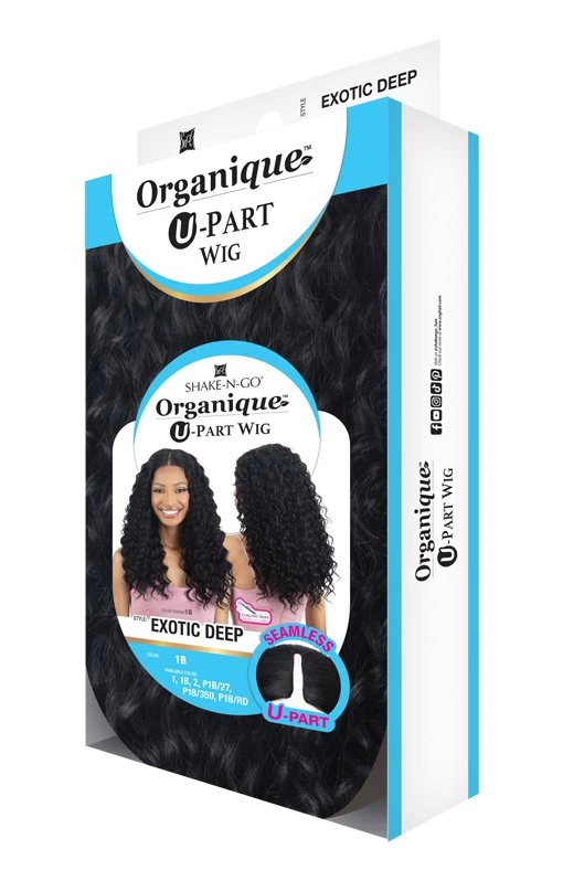 SHAKE-N-GO WG EXOTIC DEEP ORGANIQUE U-PART WIG 4 SHAKE-N-GO WG EXOTIC DEEP ORGANIQUE U-PART WIG - Image 4