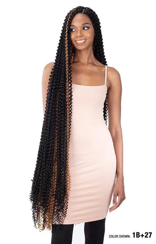 Shake-N-Go Freetress Braid - WATER WAVE SUPER EXTRA LONG 40" 2 Shake-N-Go Freetress Braid - WATER WAVE SUPER EXTRA LONG 40" - Image 2