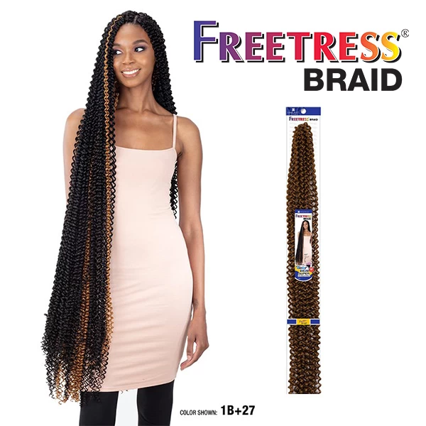Shake-N-Go Freetress Braid - WATER WAVE SUPER EXTRA LONG 40" 1 Shake-N-Go Freetress Braid - WATER WAVE SUPER EXTRA LONG 40"