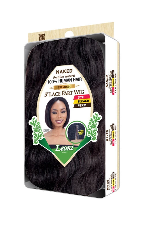 Shake-N-Go NAKED Premium 100% Human Hair 5" Lace Part Wig – LEONI 4 Shake-N-Go NAKED Premium 100% Human Hair 5" Lace Part Wig – LEONI - Image 4