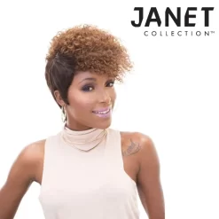 JANET COLLECTION 100% REMY HUMAN HAIR AMBER WIG