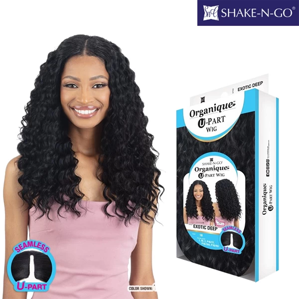 SHAKE-N-GO WG EXOTIC DEEP ORGANIQUE U-PART WIG 1 SHAKE-N-GO WG EXOTIC DEEP ORGANIQUE U-PART WIG