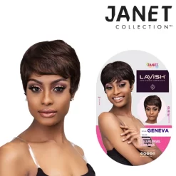 JANET COLLECTION LAVISH HUMAN HAIR GENEVA WIG