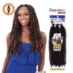 SHAKE-N-GO FREETRESS 3X PRE-FLUFFED WATER POPPIN' TWIST 28"