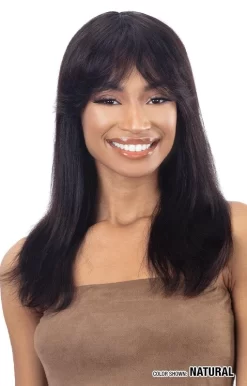 SHAKE-N-GO GIRLFRIEND 100% VIRGIN HUMAN HAIR HD STRAIGHT - Girlfriend Curtain Bang -Cheap Wig Shop WDUST 00