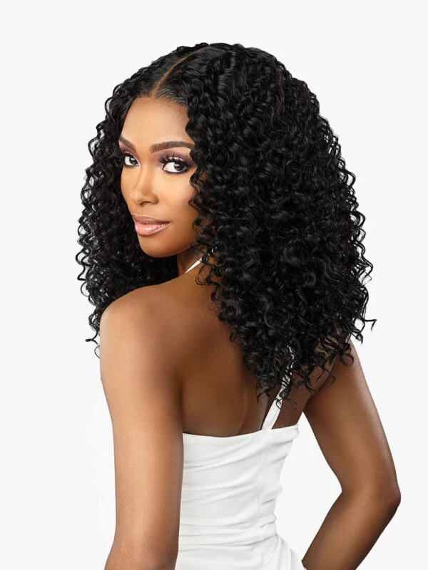SENSATIONNEL BUTTA LACE HUMAN HAIR BLEND WIG (HH MIXED)- WATER WAVE 16" 3 SENSATIONNEL BUTTA LACE HUMAN HAIR BLEND WIG (HH MIXED)- WATER WAVE 16" - Image 3