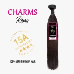 CHARMS REMY UNPROCESSED 100% VIRGIN HUMAN HAIR Straight 15A 10"-22"