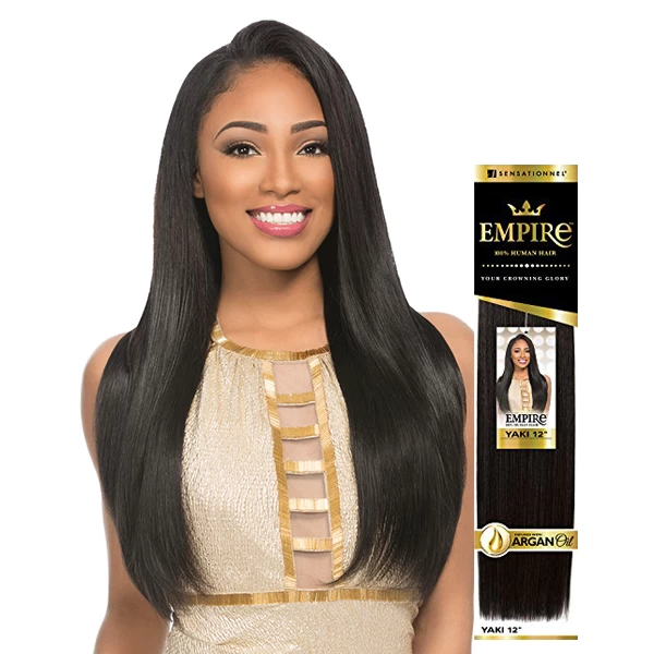 SENSATIONNEL EMPIRE HUMAN HAIR YAKI 14" 1 SENSATIONNEL EMPIRE HUMAN HAIR YAKI 14"