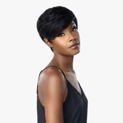 SENSATIONNEL EMPIRE SALT & PEPPER Human Hair Wig -JEAN -Cheap Wig Shop sensationnel empire wig jean 05