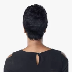 SENSATIONNEL EMPIRE SALT & PEPPER Human Hair Wig - MONA -Cheap Wig Shop sensationnel empire wig mona 07